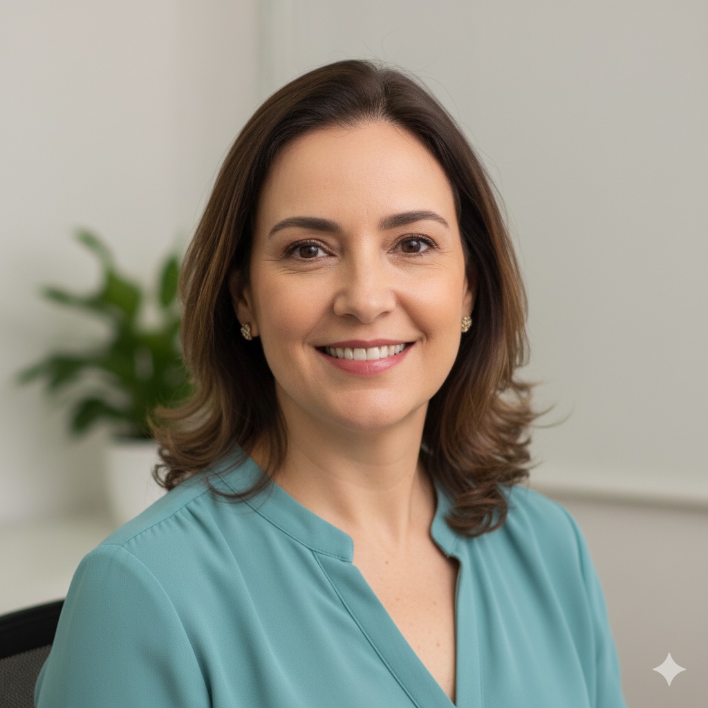 Foto da Head de Cuidados, Dra. Mônica Santos